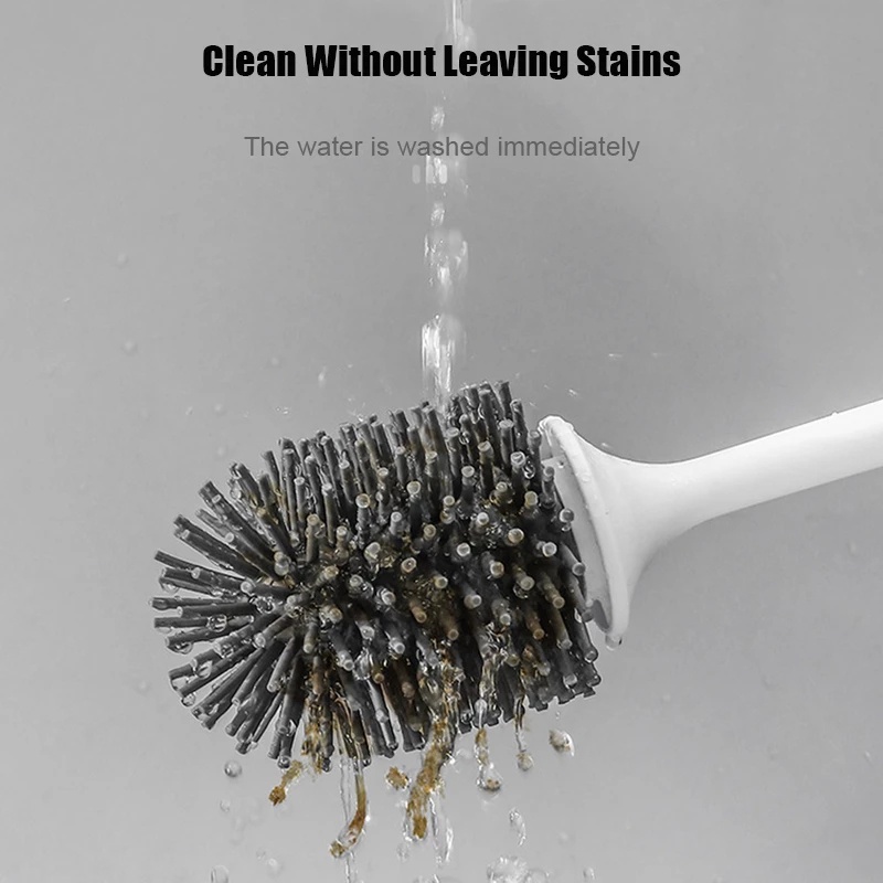 Bàn Chải Vệ Sinh Toilet Bằng Silicone TPR Tiện Dụng
