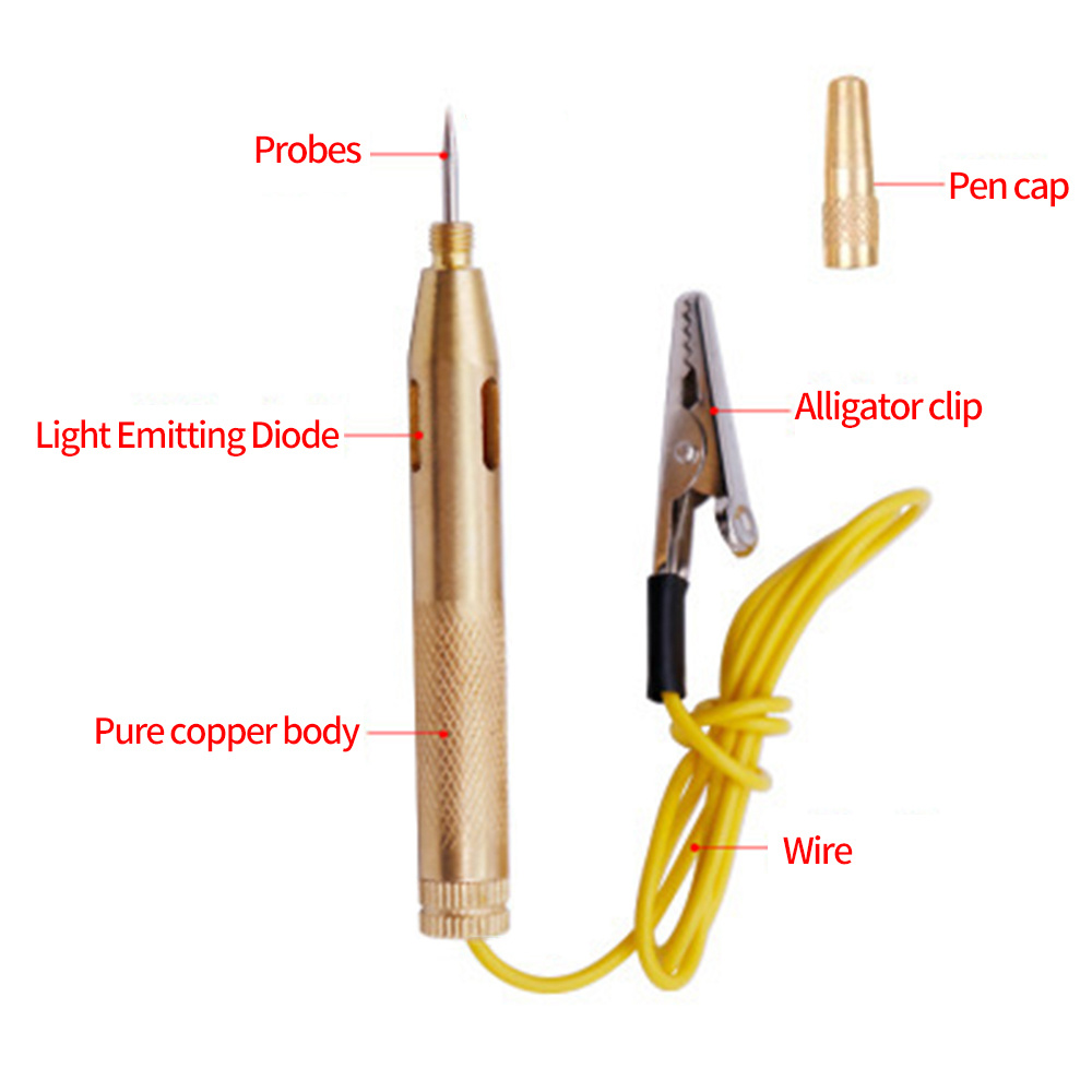 Bút Thử Điện 6-24V Chuyên Dụng Cho Xe Hơi / Xe Máy