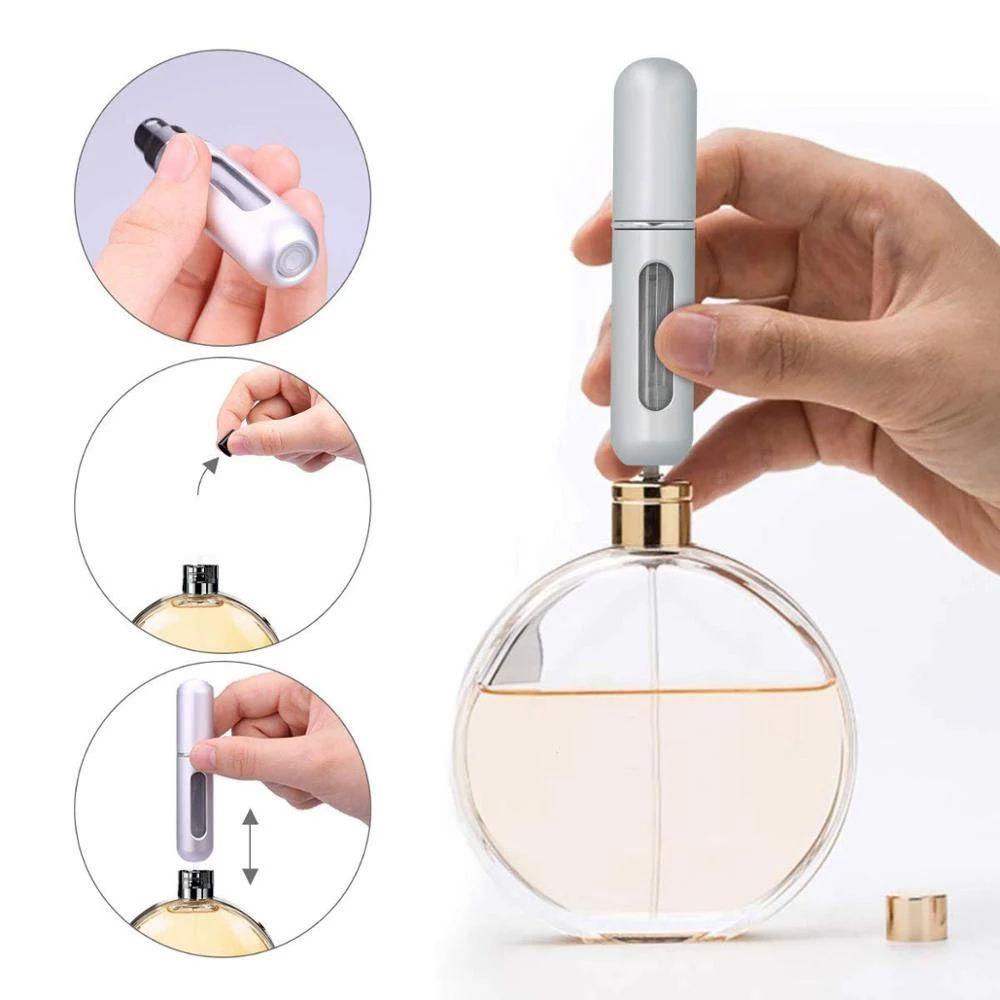 Chai Rỗng Dạng Xịt 5ML/8ML Dùng Chiết Nước Hoa/Dầu Gội/Nước Hoa Cho Nữ Khi Đi Du Lịch