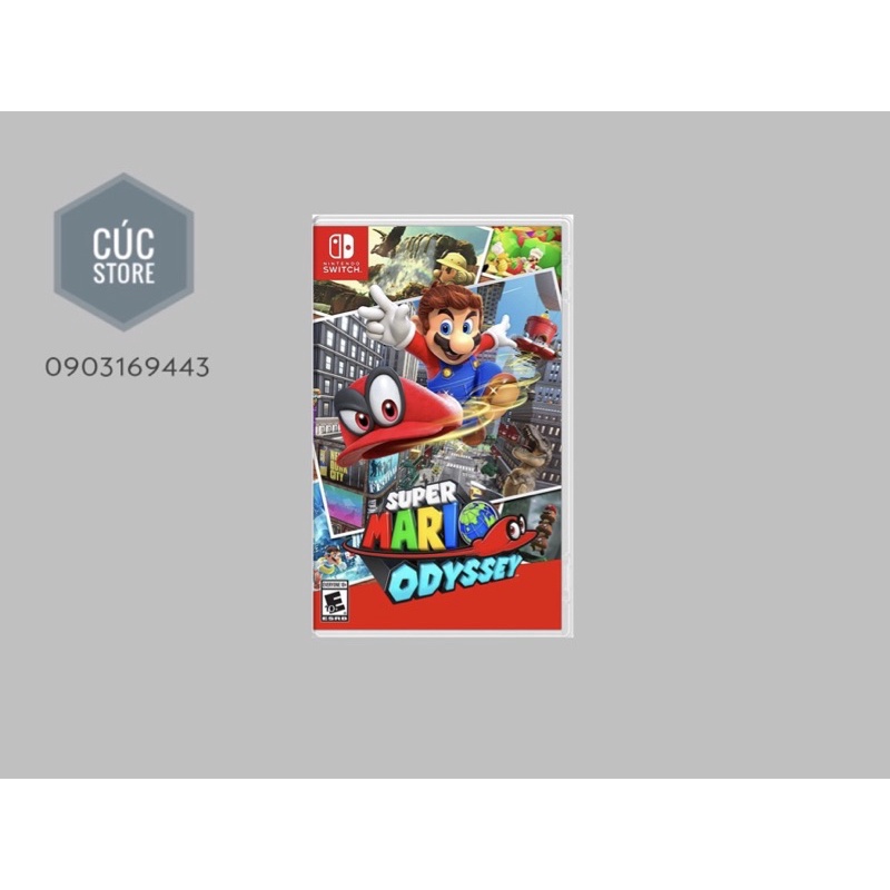 Đĩa chơi game SWITCH: Super Mario Odyssey