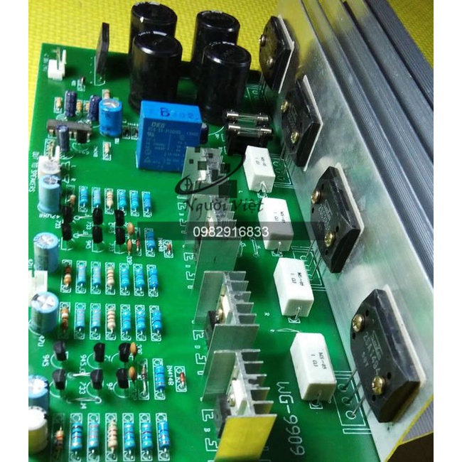 Bo mạch âm thanh HiFi Ampli 4 sò Sanken 1494-3858 400W liền nguồn