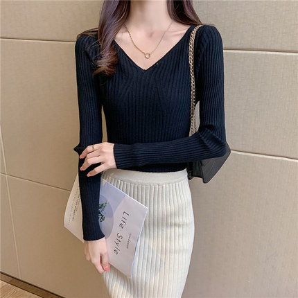 Áo Sweater dệt kim thiết kế mới thoải mái phong cách Hàn Quốc