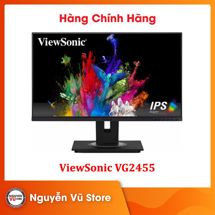 Màn hình LCD Viewsonic VG2455 USB Type-C 24 inch Full HD (1920 x 1080) 5ms 75Hz IPS Stereo Speaker 2W x 2