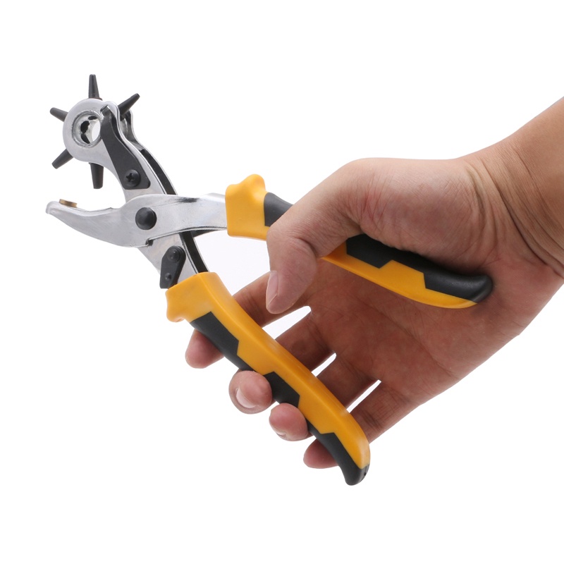 Bộ 3 Kìm Bấm Lỗ Thắt Lưng Da Kèm 200 Vòng Đệm