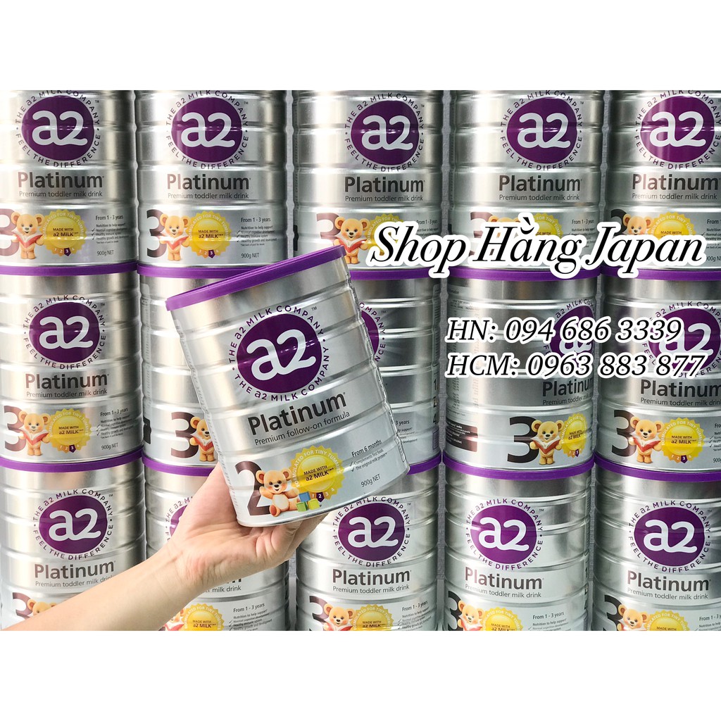 Sữa A2 Platinum Úc cho bé từ sơ sinh trở lên hộp 900g nội địa ÚC số 1,2,3,4