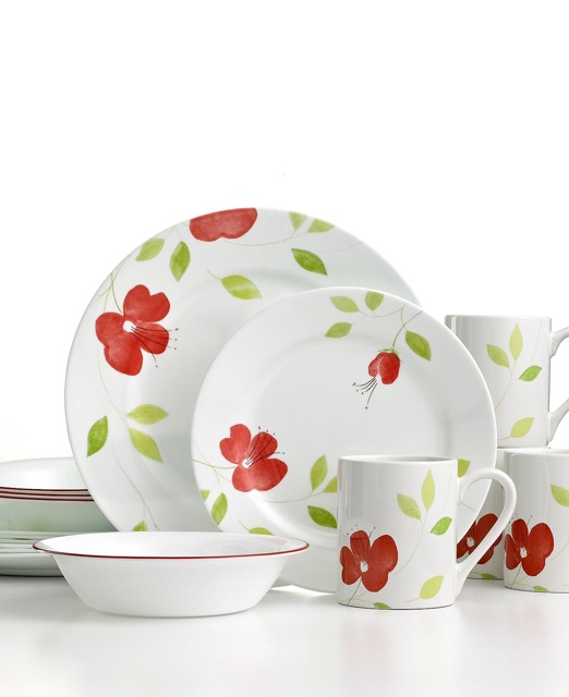 Dĩa thuỷ tinh Mỹ Garden Paradise Corelle 7710 -27cm