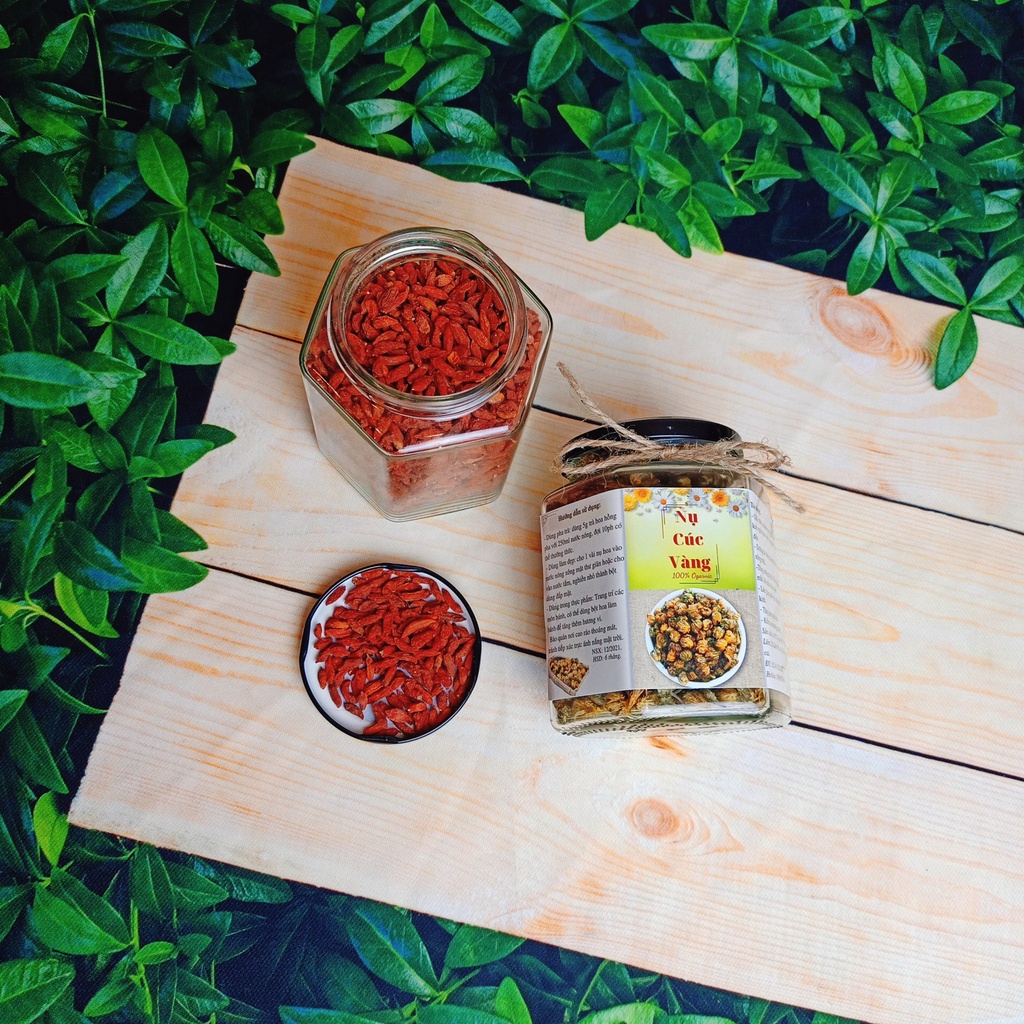 Kỷ tử oganic hữu cơ - Câu kỉ tử ninh hạ đỏ khô đẹp sáng mắt đẹp da hỗ trợ sức khỏe tăng cường sinh lý