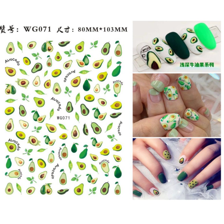 Sticker hoa quả mùa hè xinh xắn