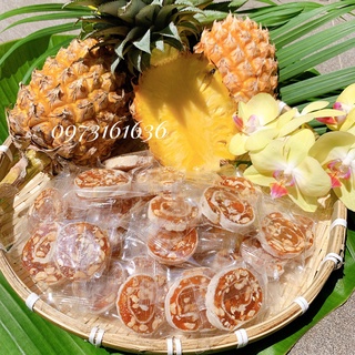 Kẹo khóm cuộn tắc - đặc sản Bến Tre - đồ ăn vặt - hình thật