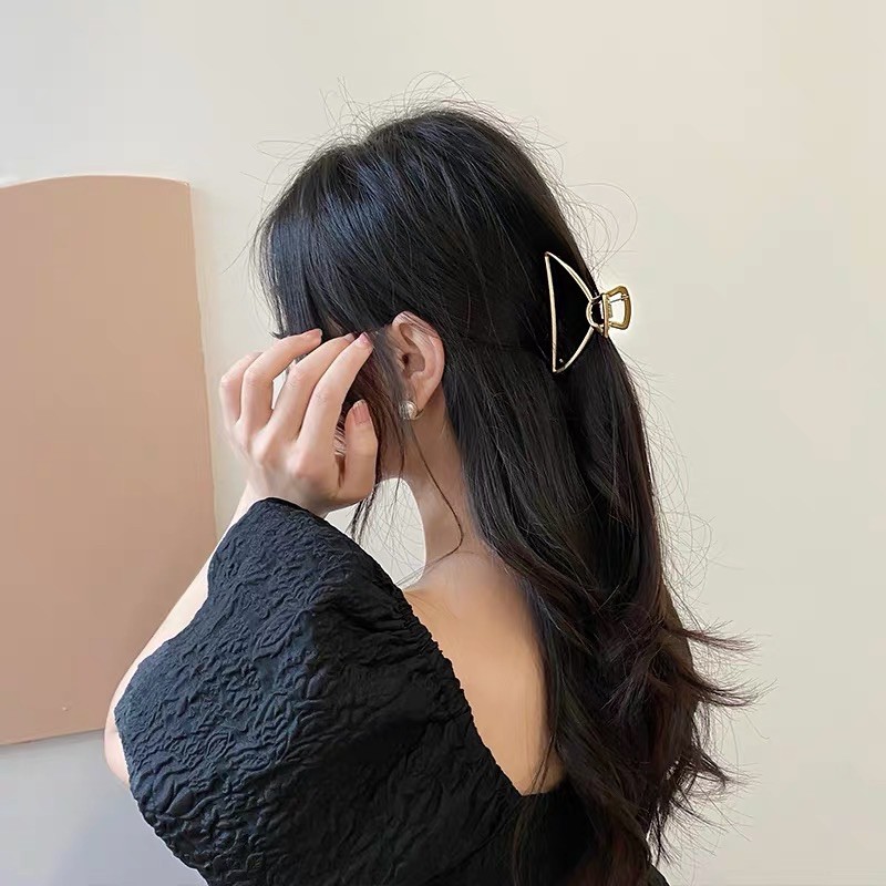 XẢ HÀNG-  Kẹp tóc gắp kim loại trơn style Hàn Quốc
