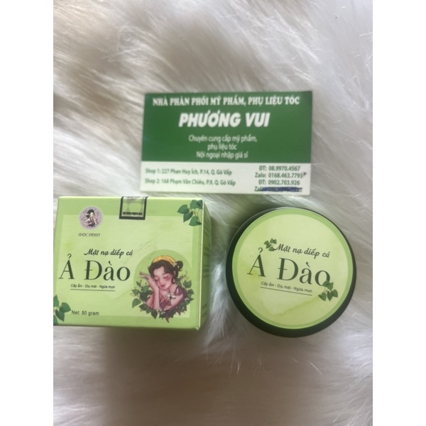 Mặt nạ diếp cá ả đào hũ 50g dưỡng trắng mịn da