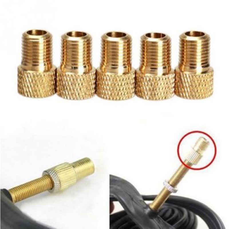 Đầu chuyển đổi van Presta sang Schrader phù hợp để bơm lốp xe đạp