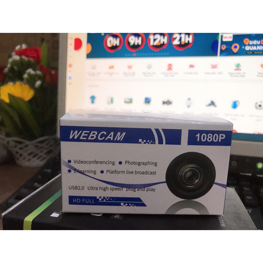 Webcam Full HD 1080P cho máy tính - Học trực Tuyến - Online