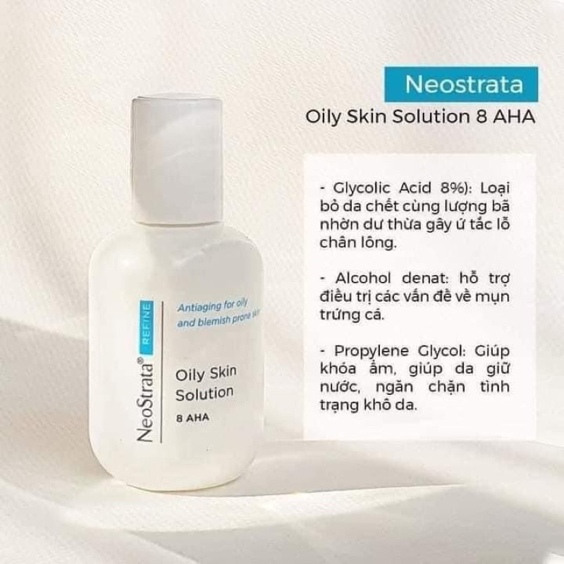 [Chính hãng] Mẫu mới 2021 Toner giúp làm sạch sâu và se khít lỗ chân lông NeoStrata Clarify Oily Skin Solution AHA 8%