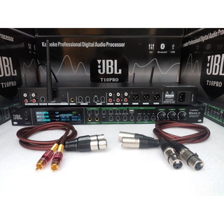 Vang cơ lai số JBL - T10Pro - chống hú , chống rít , nhạc hay - có cổng quang , usb , blutooth + tặng 2 dây canon