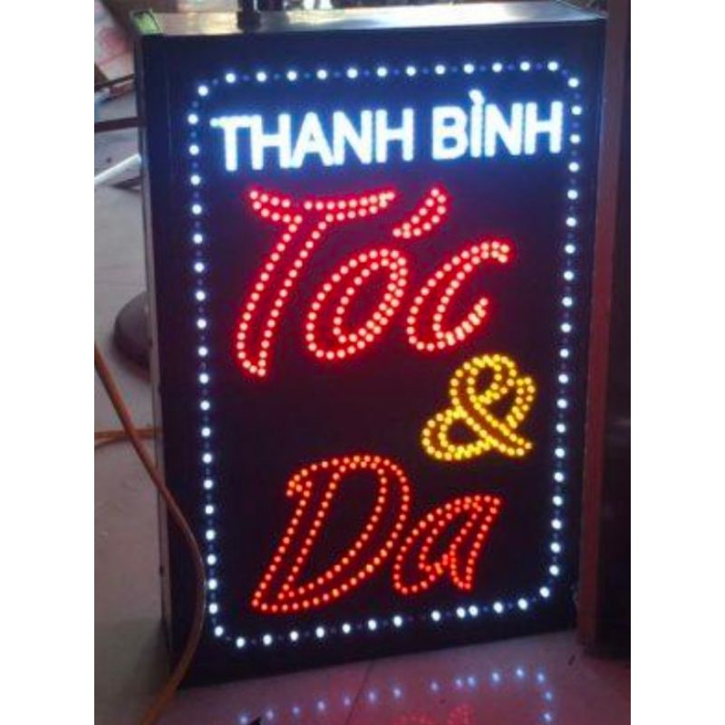 Biển led vẩy biển quảng cáo cắt tóc hair salon toc