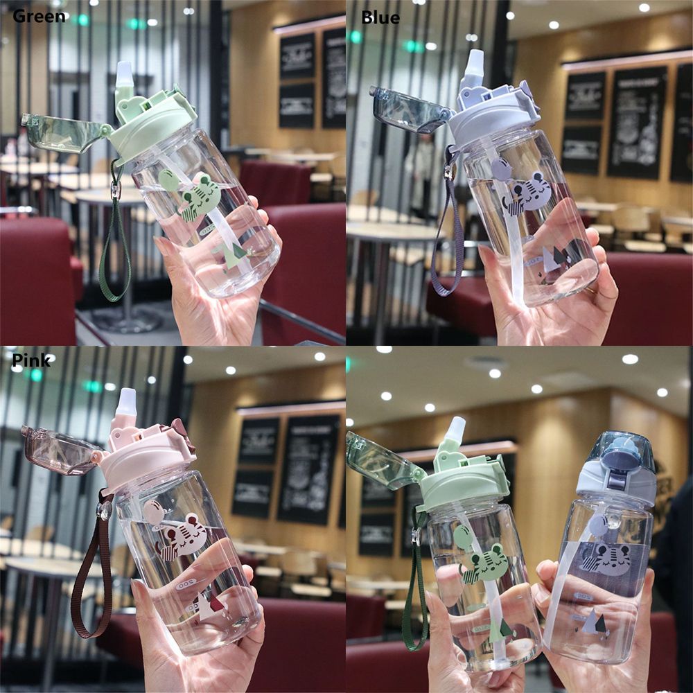 Bình nước 550ml họa tiết hổ dễ thương dành cho bé