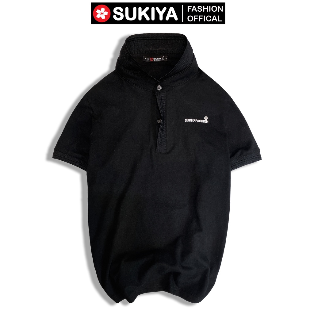 Áo polo nam SUKIYA bo dệt gân dày dặn AT06