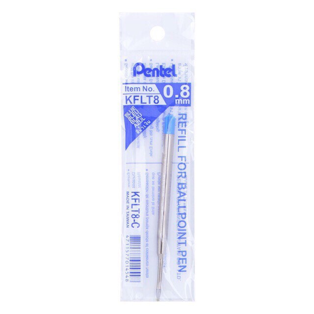 Bút Ký Cao Cấp Pentel Thân Đen Mạ Vàng 14kr  - Nắp Vặn, Mực Bi Xanh 0.8mm - B811APG-C - Kèm Hộp Nhung [Hàng Chính Hãng]