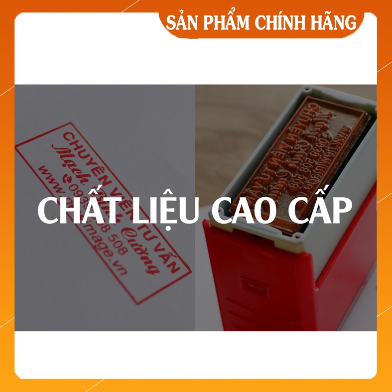 Mặt khắc con dấu cao su polymer dùng để thay vào con dấu có sẵn bị hư hoặc muốn thay đổi nội dung khác