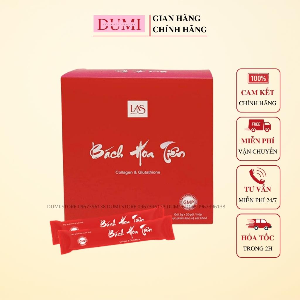 Bách Hoa Tiên Chính Hãng Las Beauty DUMI STORE Cốm uống đẹp da tăng V1 Cam kết 100% Chính hãng