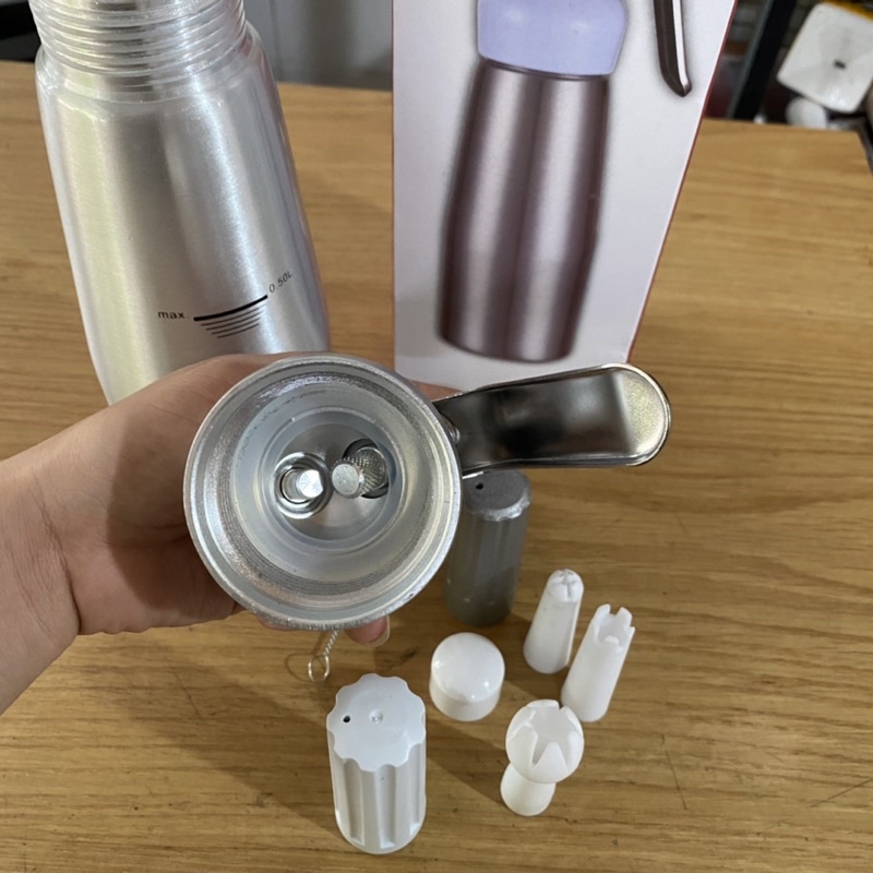 Bình Xịt Kem Tươi Cream Whipper Inox 500ml - 1000ml