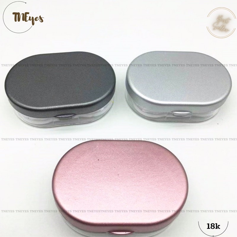 Khay Mini Đựng Lens Kính Áp Tròng Có Gương Full Dụng Cụ Đeo