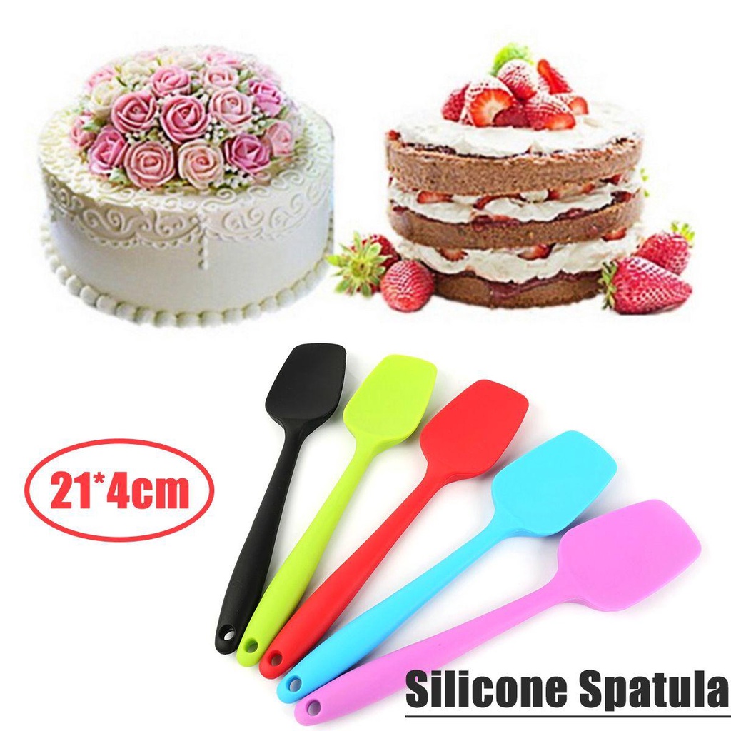 [COD] Muỗng Silicone Trộn Kem Làm Bánh