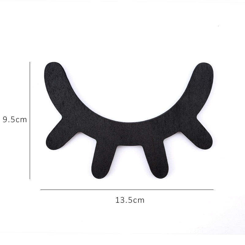 Hai trong số đó là 3D và dễ thương. Mô hình lông mi với một trang trí tự tạo trên tường cho cửa hàng lông mi Salon Thẩm mỹ viện Hai trong số đó là gỗ dễ thương 3D.
