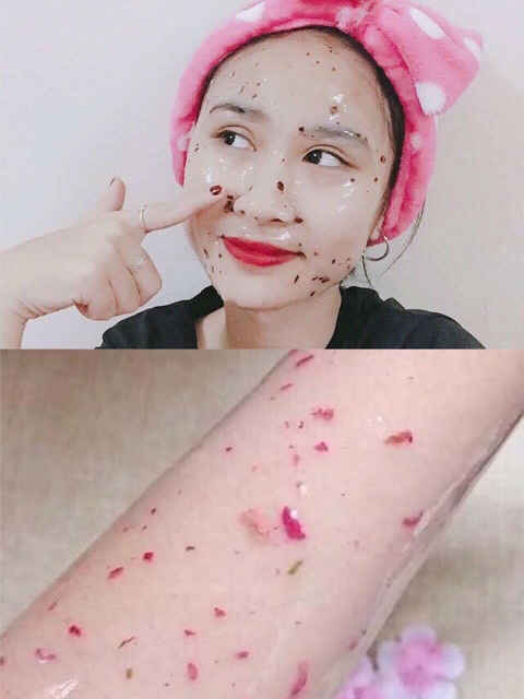 Mặt Nạ Collagen Hoa Hồng Se Khít Lỗ Chân Lông - Mỹ Phẩm Handmade