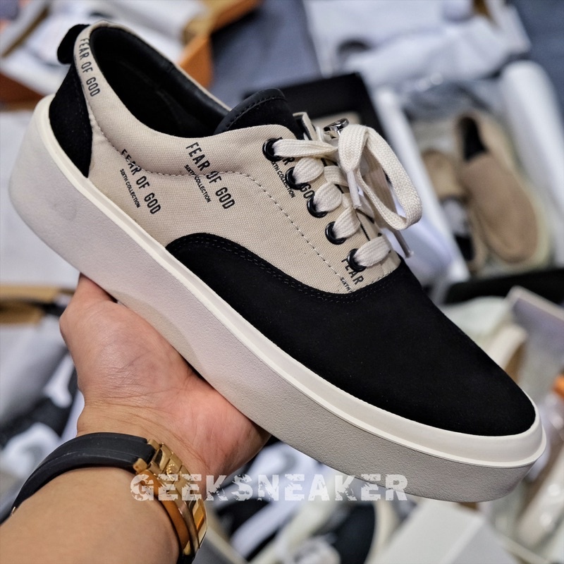 [GeeKSneaker] GIày Fear Of God - FOG 101 - Lace Up Logoed Print ( In Logo )