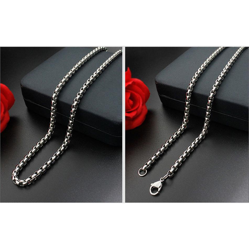 Dây chuyền kiểu mắt xích bằng thép Tittan cao cấp -Phụ kiện trang sức