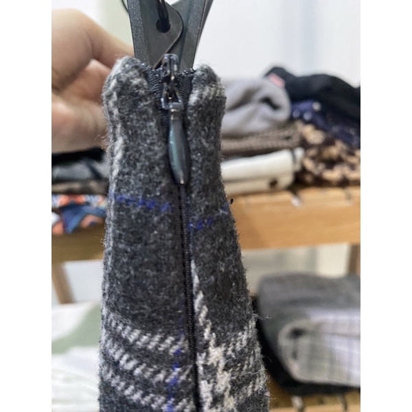 Chân váy chữ a sọc caro