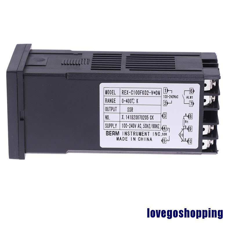Bộ Điều Khiển Nhiệt Độ 100-240VAC PID REX-C100 SSR-40A Chất