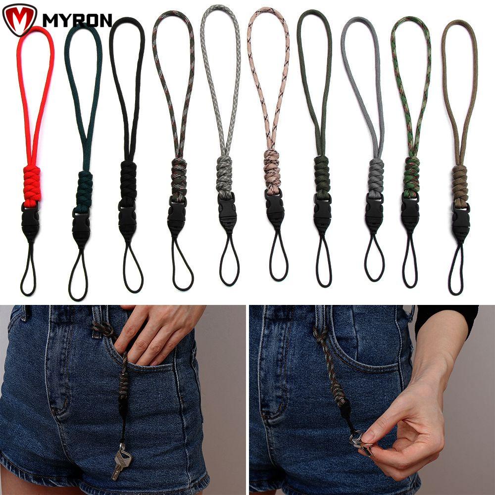 Myron Dây Dù Treo Chìa Khóa Paracord Tự Vệ Chống Thất Lạc Chất Lượng Cao Có 10 Kiểu Phong Cách Đa Năng