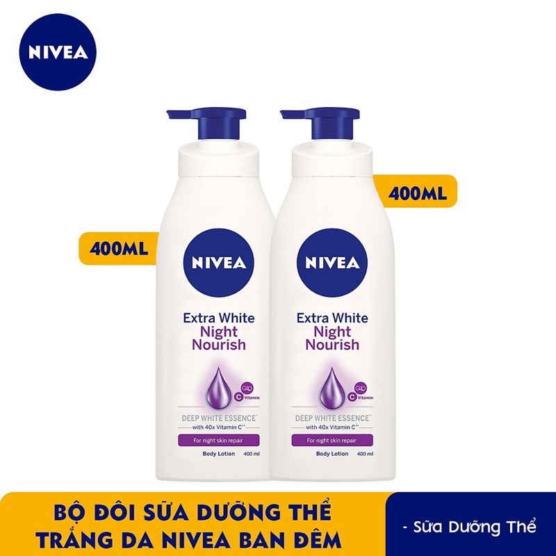 Sữa Dưỡng Thể Trắng Da Ngày Đêm Nivea 400ML