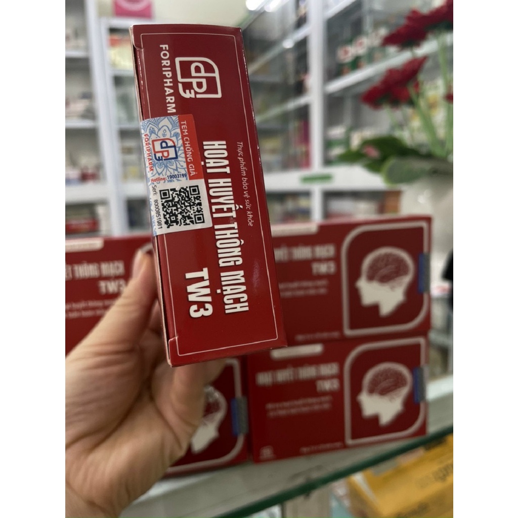 Hoạt huyết thông mạch TW3 hỗ trợ cải thiện tuần hoàn máu não, giảm đau đầu hoa mắt chóng mặt mất ngủ hộp 30 viên