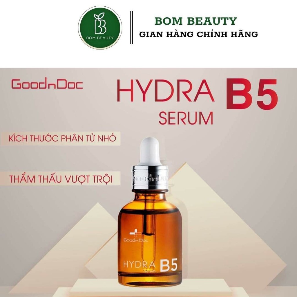 Serum dưỡng ẩm trắng sáng da, mờ thâm nám, cấp nước, chống lão hóa GOODNDOC HYDRA B5 (#goodndoc)