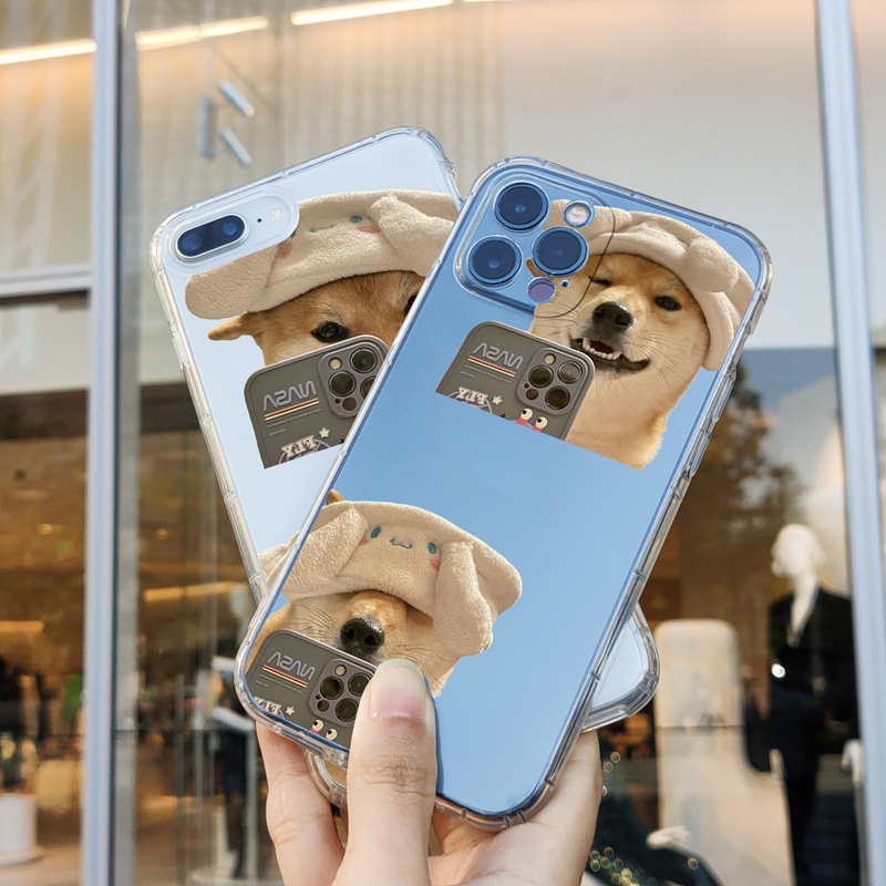 Ốp lưng iphone 6, 6 plus, 7, 8 plus, x, xsmax, 11 promax, 12 promax, 13 promax trong suốt in hình chú chó CHO10