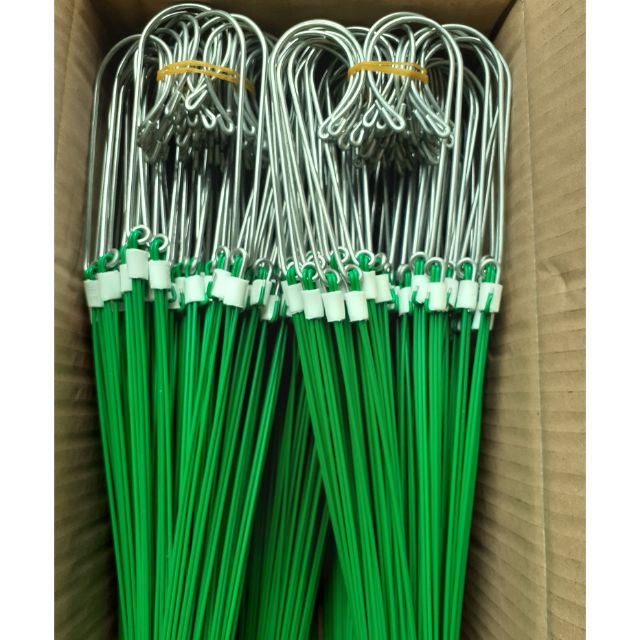 50 móc kẽm bọc nhựa treo lan dài 90cm