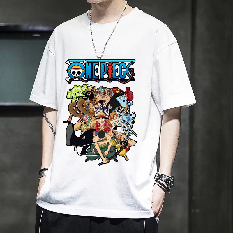 Áo Thun nam nữ tay lỡ from rộng In Hình Sanji D.Ace Luffy Zoro One Piece 2 Mặt Áo Đen Cực Ngầu siêu đẹp