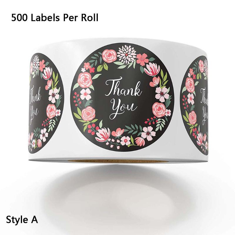 Cuộn hình dán &quot;Thank You&quot; dùng để trang trí sổ lưu niệm/ gói quà/ thiệp mời đa năng