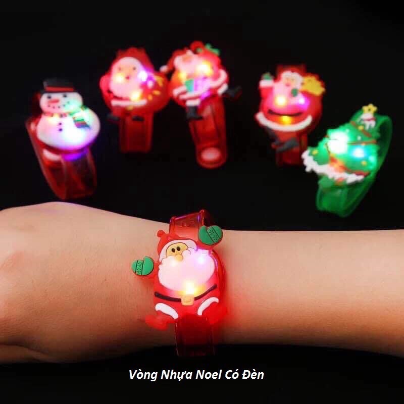 Vòng Đeo Tay Nhựa Có Đèn Noel/Giáng Sinh