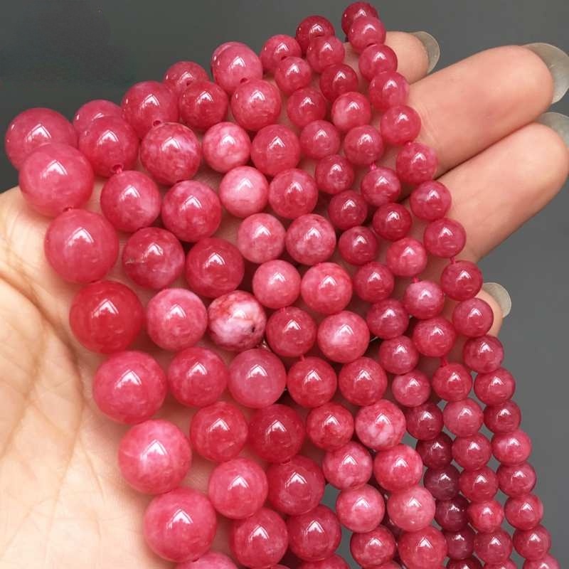 DIY Natural Rhodochrosite round beads 6-10mm for making accessories