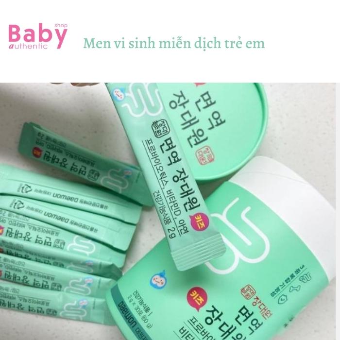 Men Vi Sinh Miễn Dịch Hàn Quốc Jang Daewon 8,3 tỷ lợi khuẩn , Vitamin D, Kẽm cho trẻ từ 6 tháng tuổi-Gói lẻ