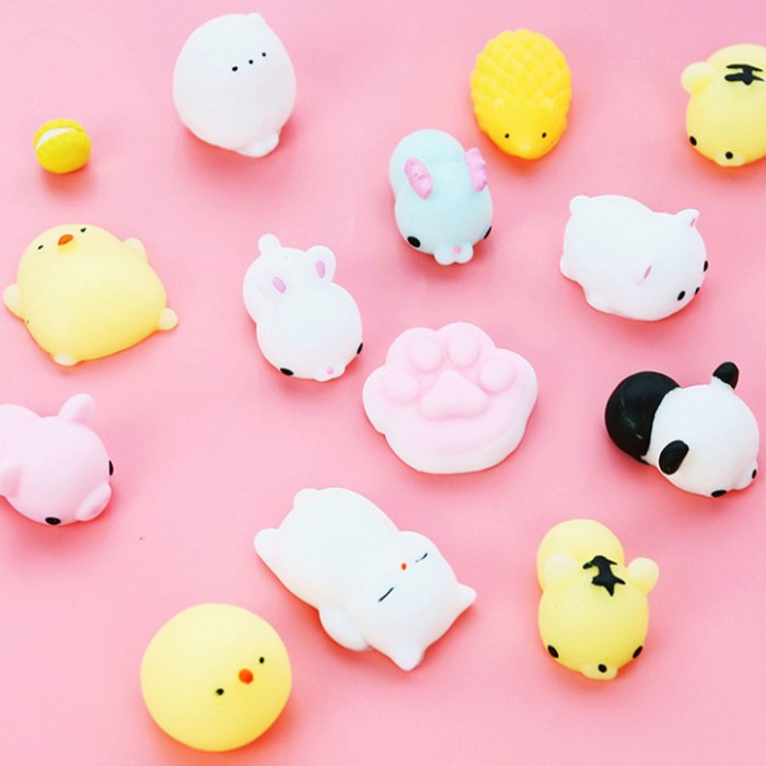 Đồ Chơi Bóp Tay Squishy Mochi Xả Stress Hình Động Vật Cute