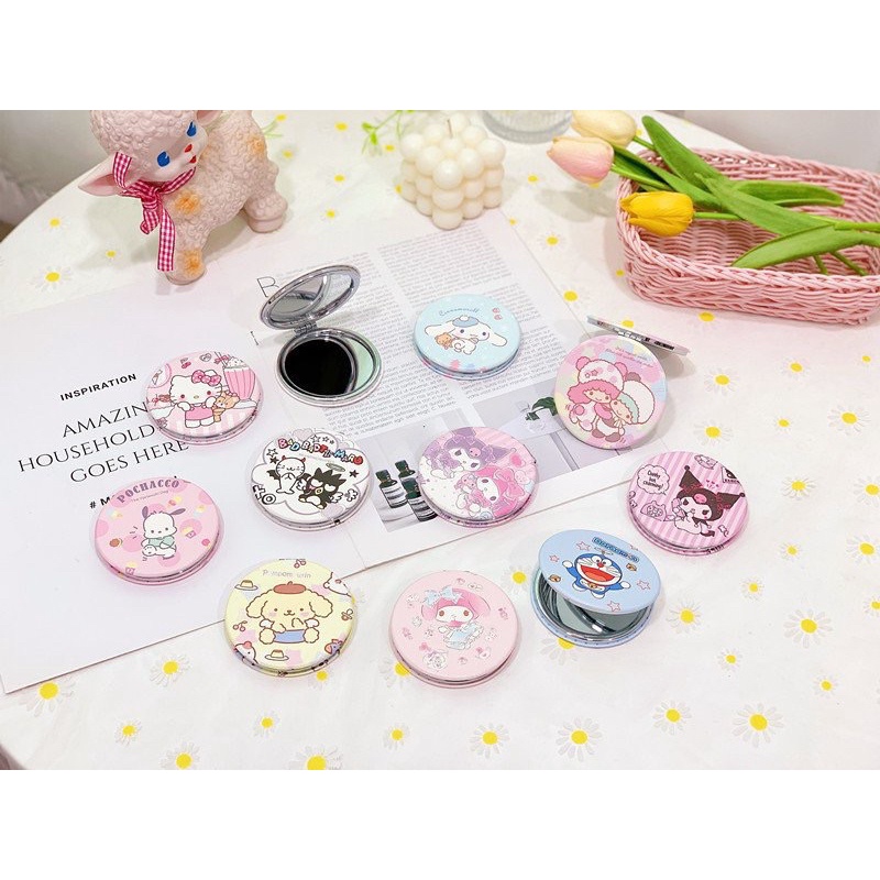 GƯƠNG 2 MẶT MINI BỎ TÚI HELLO KITTY