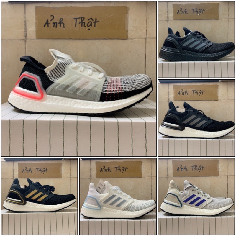 Giày Ultra Boost 2019 Đen Xám Trắng