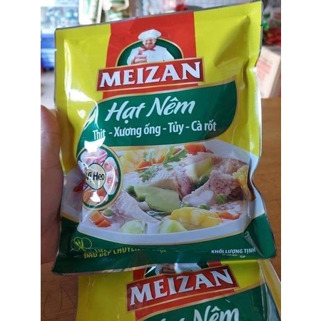 Thùng 10 gói hạt nêm Meizan Thịt - Xương Ống - Tủy - Cà Rốt - Vị Heo túi 1kg - Đại lý sỉ