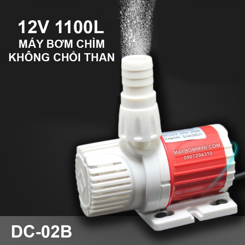 Máy bơm chìm 12V 20W 1100L HG-028 - Chưa kèm nguồn